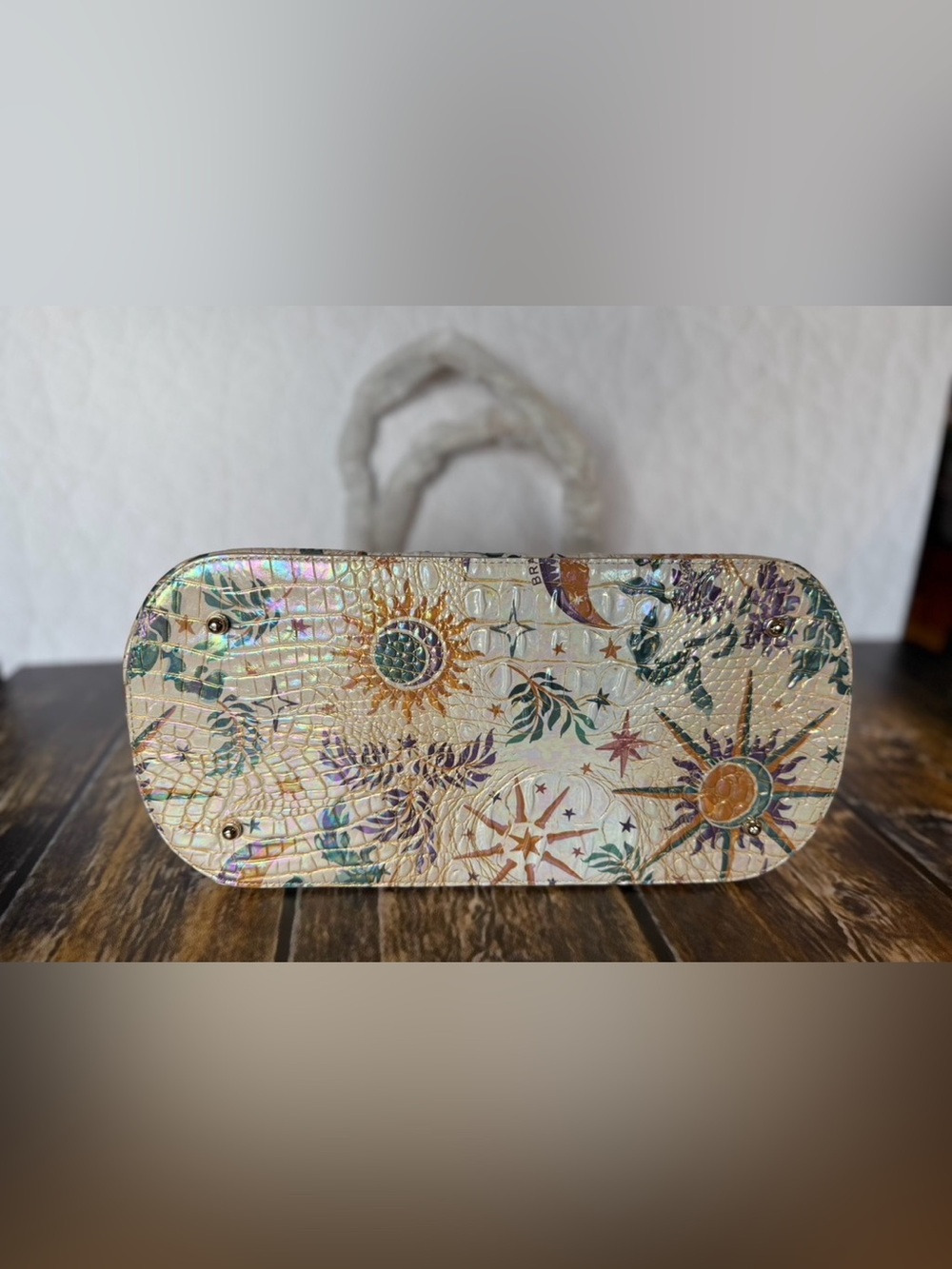 BRAHMIN EZRA VITALITY NWT MOON SUN STARS TOTE WRAPPED STRAPS NEW - Picture 7 of 15